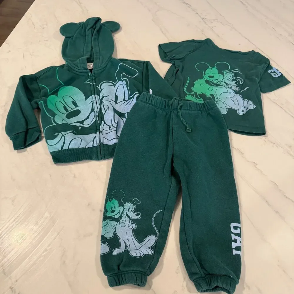 Baby Gap x Disney 3 Piece Sweatsuit Set 18-24 months